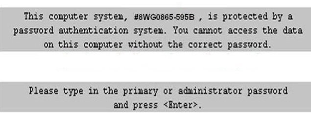 dell 595b bios password