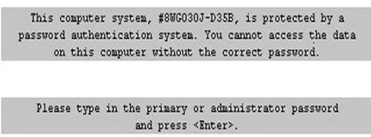 dell d35b / a95b bios password
