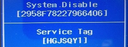dell system disable bios password